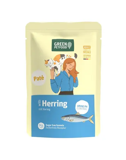 GREEN PETFOOD Cat Pate cu hering 85 g pate cu hering pentru pisici