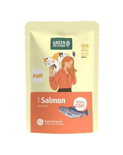 GREEN PETFOOD Cat Pate cu somon 85 g pate cu somon pentru pisici