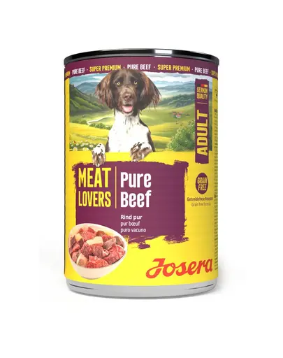 JOSERA Meat Lovers Pure Adult Beef 400 g cu vita, hrana monoproteica pentru caini