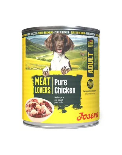JOSERA Meat Lovers Pure Chicken cu pui 800 g hrana umeda monoproteica fara cereale pentru caini adulti