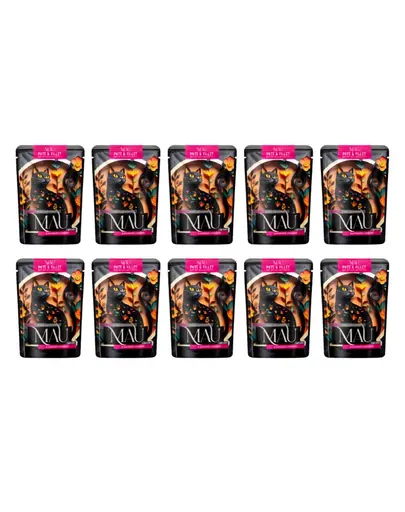 MAU Pate & Filet Rata cu iepure si zmeura 10x85 g hrana umeda pentru pisici sterilizate