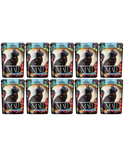 MAU Mus Ton cu caracatita 10x85 g hrana umeda pentru pisici