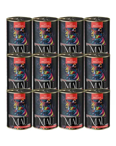 MAU Pate & Filet Vita cu cartofi dulci si rozmarin 12x400 g hrana umeda pentru pisici