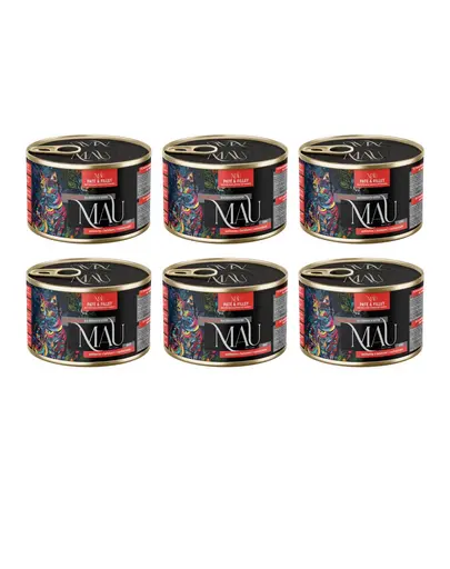 MAU Pate & Filet Vita cu cartofi dulci si rozmarin 6x185 g hrana umeda pentru pisici