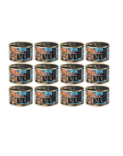 MAU Pate & Filet Sebasta cu violeta tricolora 12x185 g hrana umeda pentru pisici