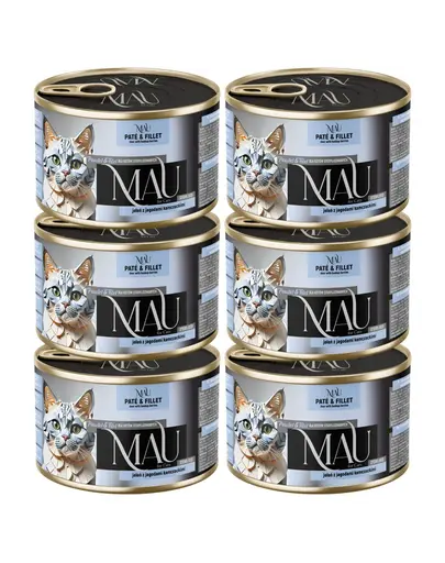 MAU Pate & Filet Cerb cu fructe de haskap 6x185 g hrana umeda pentru pisici sterilizate