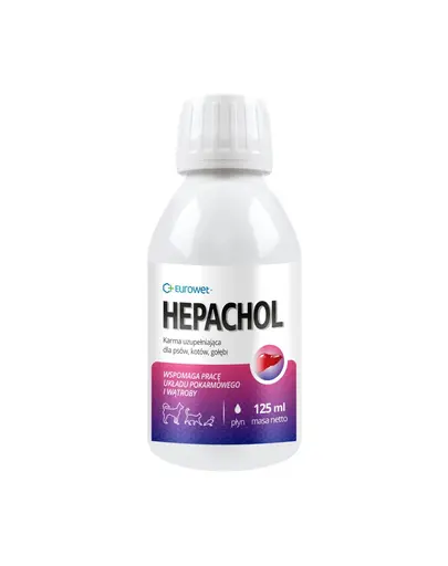 EUROWET Hepachol pentru digestie si ficat caini, pisici si porumbei 125 ml