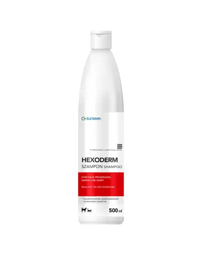 EUROWET Hexoderm sampon cu clorhexidina pentru caini si pisici 500 ml