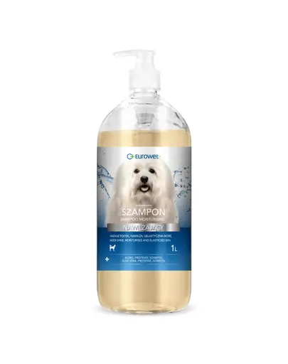 EUROWET sampon pentru caini cu blana alba si deschisa 1 L