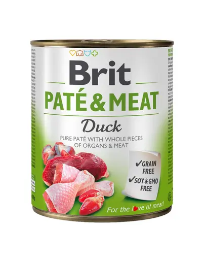 BRIT Pate&Meat Duck 800 g hrana caini, pateu cu rata