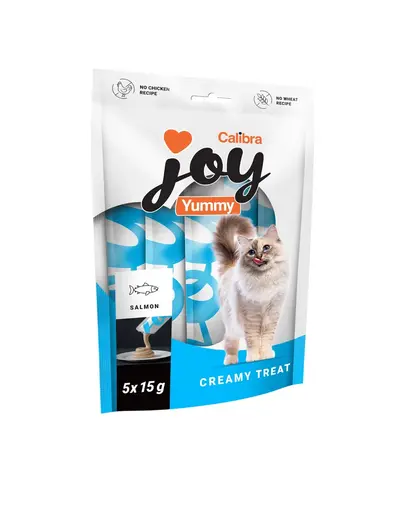 CALIBRA Joy Cat Yummy pasta pentru pisici cu somon 5x15 g