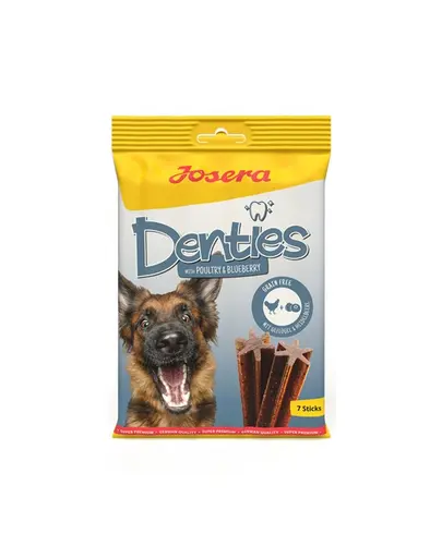 JOSERA Denties with Poultry & Blueberry 12x180g batoane de ros pentru caini, pasare si afine