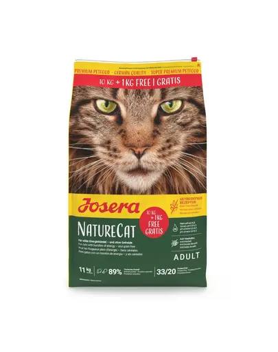 JOSERA NatureCat 10 kg + 1 kg hrana uscata fara cereale pentru pisici adulte
