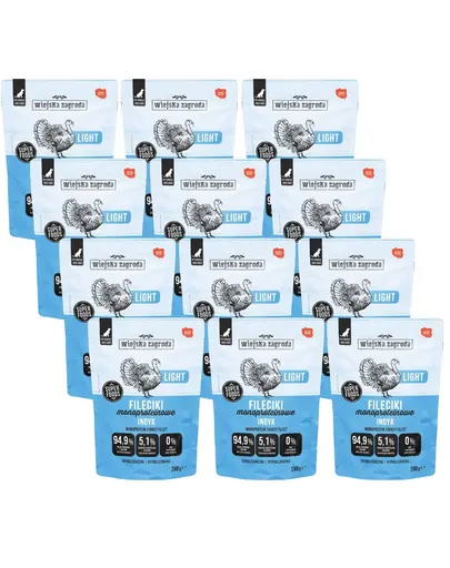 WIEJSKA ZAGRODA Monoprotein curcan Light 12x280 g hrana umeda monoproteica pentru caini, cu curcan