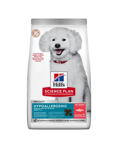 HILL'S Science Plan Adult Small & Mini Hypoallergenic 6 kg hrana caini adulti de talie mica si mini, cu somon