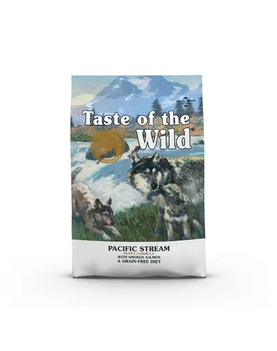 TASTE OF THE WILD Pacific Stream Puppy 2x5,6 kg hrana uscata pentru catei, cu somon afumat
