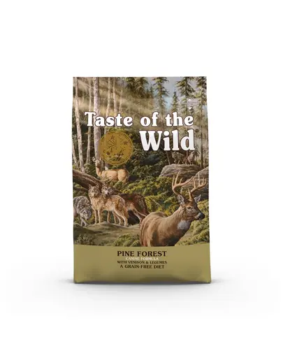 TASTE OF THE WILD Pine Forest 2x5,6 kg hrana uscata caini, cu cerb si leguminoase