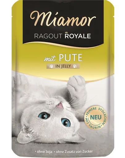 Hrana umeda pisici curcan in gelatina plic MIAMOR Ragout Royale 100 g