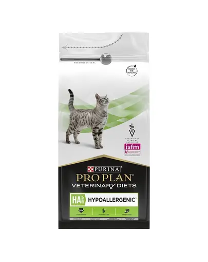 PURINA PRO PLAN Veterinary Diets Feline HA Hypoallergenic 2,6 kg (2x1,3 kg) hrana uscata dietetica pisici, pentru alergii alimentare