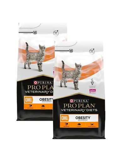 PURINA PRO PLAN Veterinary Diets Feline OM St/Ox Obesity Management 2x5 kg hrana uscata dietetica pentru pisici supraponderale