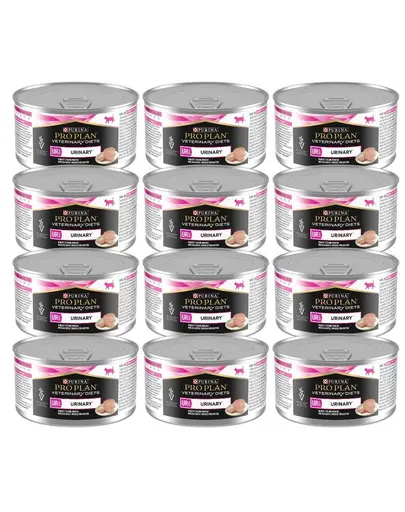 PURINA PRO PLAN Veterinary Diets Feline UR St/Ox Urinary 12x195 g hrana umeda dietetica pentru pisici, pentru sustinerea sanatatii tractului urinar