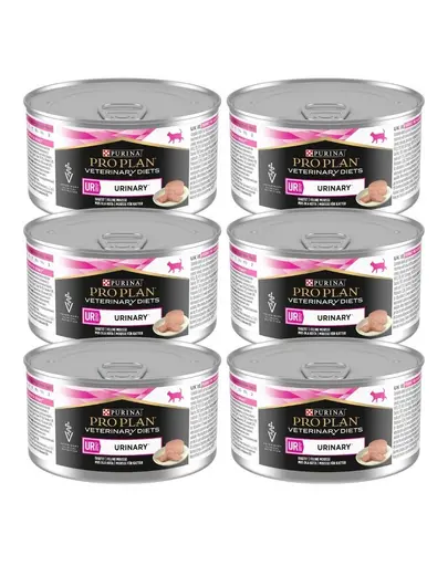 PURINA PRO PLAN Veterinary Diets Feline UR St/Ox Urinary 6x195 g hrana umeda dietetica pentru pisici, pentru sustinerea sanatatii tractului urinar