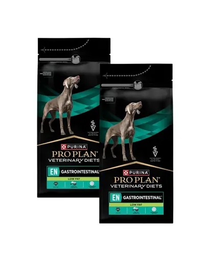 PURINA PRO PLAN Veterinary Diets Canine EN Gastrointestinal Low Fat 2x11 kg hrana uscata dietetica pentru caini cu probleme digestive