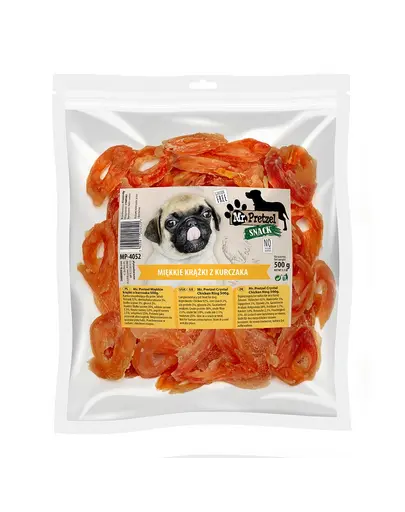 Recompense moi pentru caini, cu pui MR. PRETZEL 500 g