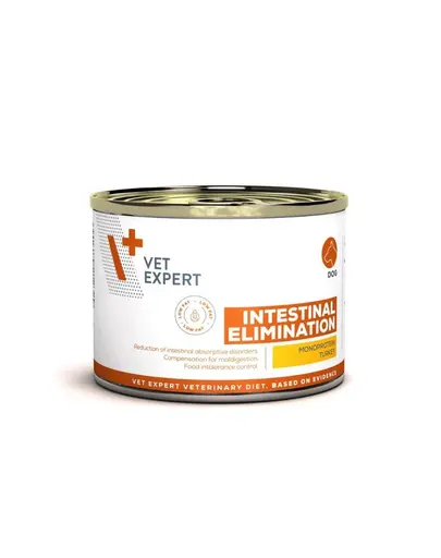 Hrana caini cu tulburari digestive VET EXPERT Veterinary Diet Intestinal, 200 g monoproteica cu miel