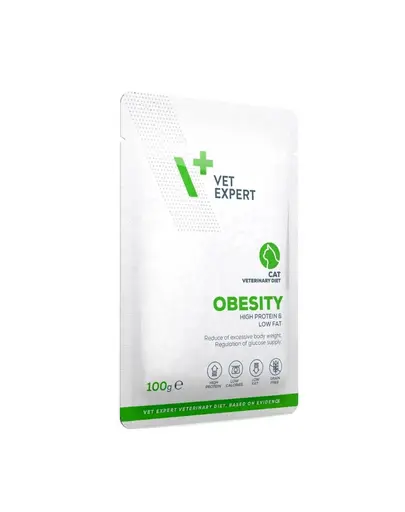 VET EXPERT Veterinary Diet Cat Obesity 100 g hrana umeda pentru pisici, destinata reducerii excesului de greutate corporala