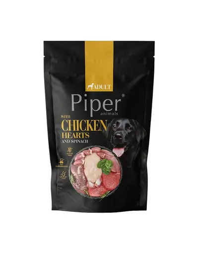 Hrana umeda caini adulti inimi de pui cu spanac PIPER Animals 500 g