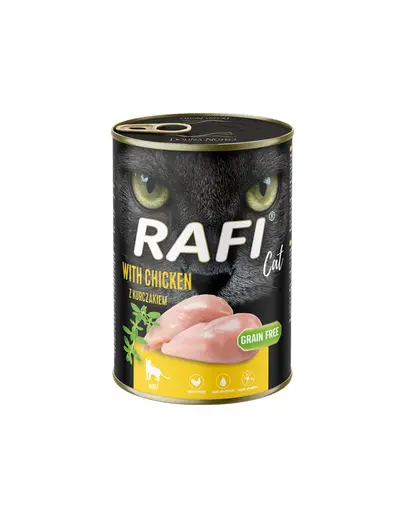 Hrana umeda pisici adulte pui fara cereale RAFI Cat Adult 400 g