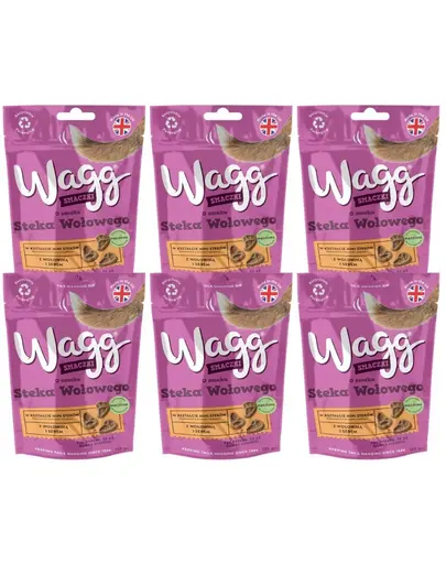 WAGG recompense cu vita pentru caini 6x125g