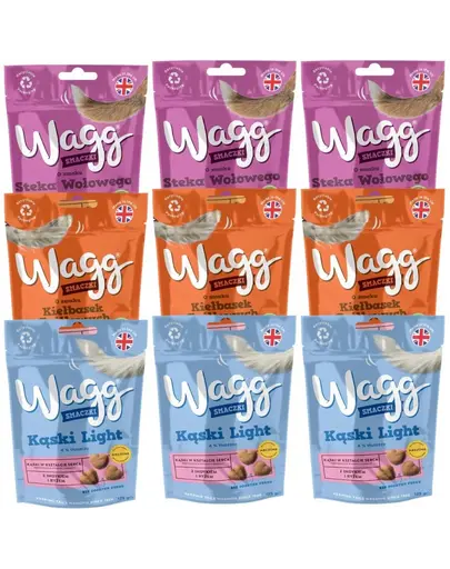 WAGG Mix de arome 9x125g recompense gustoase pentru caini