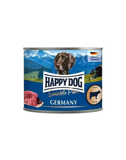 HAPPY DOG Sensible Pure Germany Hrana umeda pentru caini cu carne de vita 200 g