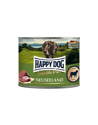 HAPPY DOG Sensible Pure Noua Zeelanda Hrana umeda cu miel pentru caini 200 g