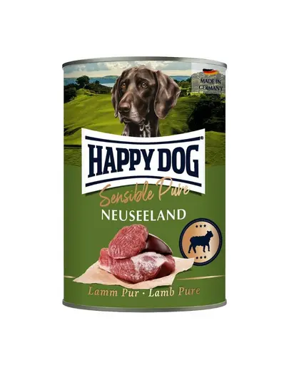 HAPPY DOG Sensible Pure Noua Zeelanda hrana umeda pentru caini cu carne de mie 400 g