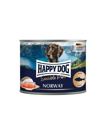 HAPPY DOG Sensible Pure Norway Hrana umeda pentru caini cu peste 200 g