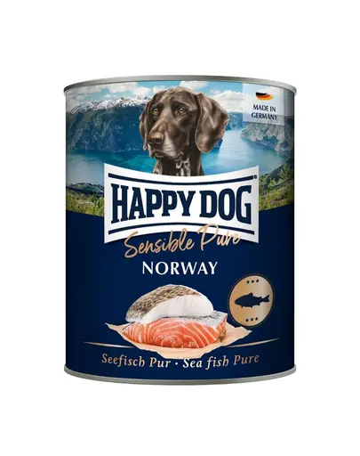 HAPPY DOG Sensible Norway cu Peste 800 g Hrana umeda pentru caini