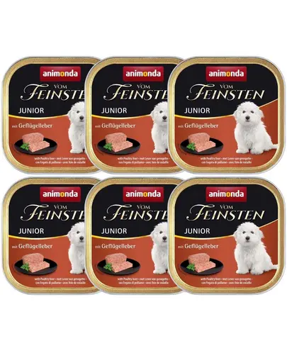 ANIMONDA Vom Feinstein junior 6x150 g ficat pasare