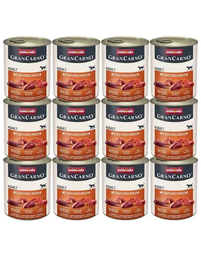 ANIMONDA GranCarno Hrana umeda pentru caini adulti, cu porc 12x800 g