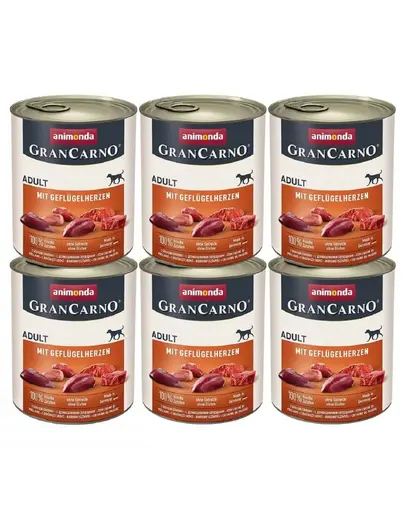 ANIMONDA GranCarno Hrana umeda pentru caini adulti, cu porc 6x800 g