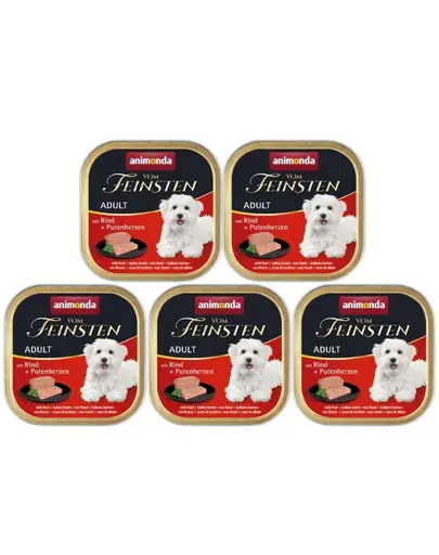 ANIMONDA Vom Feinsten Classic vita si inimi cu curcan 5 x 150 g