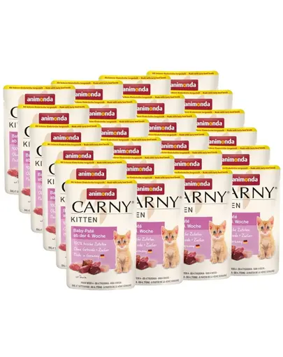 ANIMONDA Carny Kitten Pouch Baby pate 24x85 g hrana umeda pentru pui de pisica