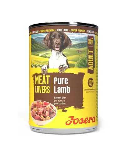 Hrana umeda caini monoproteica Josera Meat Lovers Pure Lamb 400 g