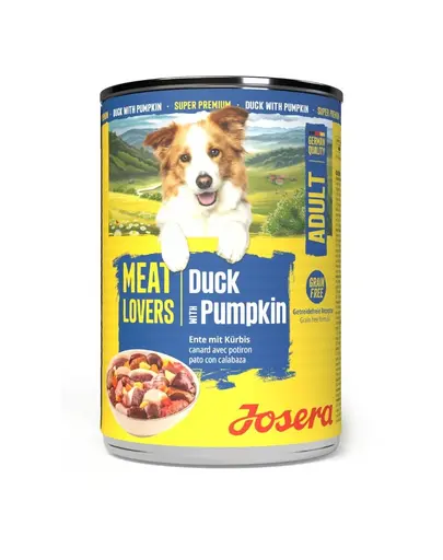 Hrana umeda caini rata si dovleac Josera Meat Lovers Menu 400 g