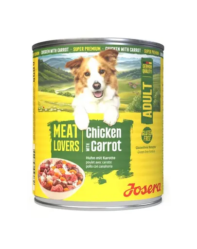 Hrana umeda caini pui si morcov 800 g Josera Meat Lovers Menu