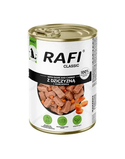 RAFI Classic vanat si morcov in sos 1240 g hrana umeda caini adulti