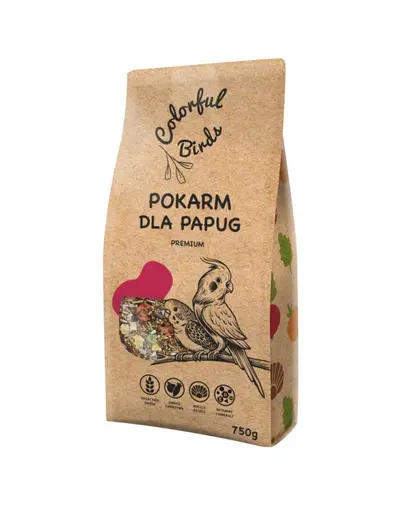 KUCHNIA SZEFA Colorful Birds Hrana pentru papagali 750 g