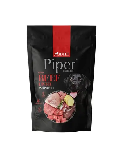 PIPER Animals Mix plicuri hrana caini 30x500 g cu ficat de vita, cu inimi de pui, cu stomac de vita